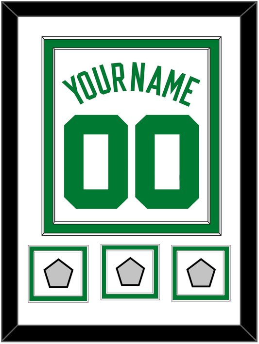 Boston Name & Number With 3 Trophy Patches - Home White (1972-2018) - Signature Tier 1