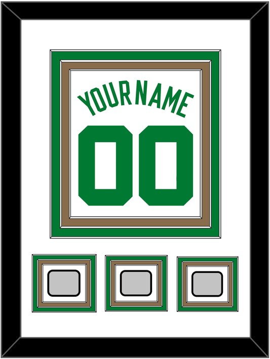 Boston Name & Number With 3 Trophy Patches - Home White (1972-2018) - Premier Tier 1