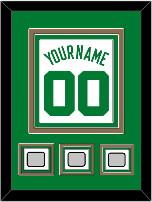 Boston Name & Number With 3 Trophy Patches - Home White (1972-2018) - Premier Tier 2