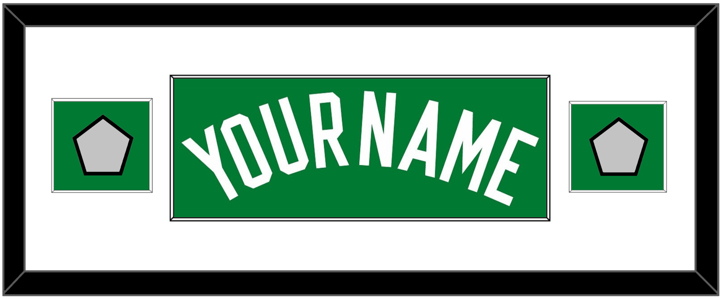 Boston Name & 2 Trophy Patches - Road Green (1972-2018) - Essential Tier 2
