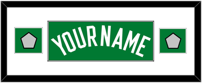 Boston Name & 2 Trophy Patches - Road Green (1972-2018) - Essential Tier 2
