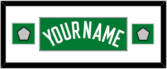 Boston Name & 2 Trophy Patches - Road Green (1972-2018) - Essential Tier 2