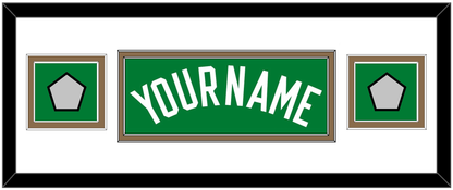 Boston Name & 2 Trophy Patches - Road Green (1972-2018) - Signature Tier 2