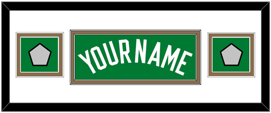 Boston Name & 2 Trophy Patches - Road Green (1972-2018) - Signature Tier 2