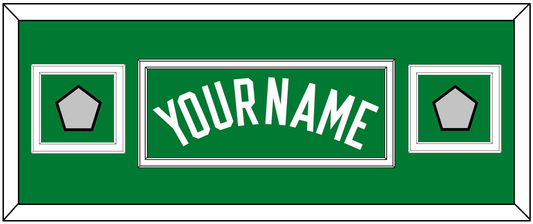 Boston Name & 2 Trophy Patches - Road Green (1972-2018) - Signature Tier 4