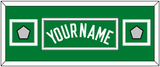 Boston Name & 2 Trophy Patches - Road Green (1972-2018) - Double Mat 4