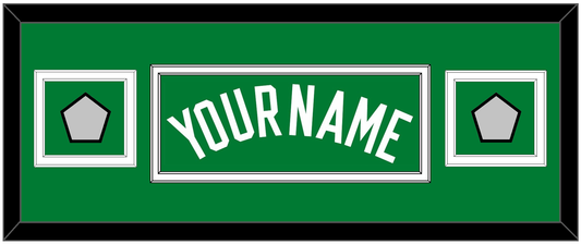 Boston Name & 2 Trophy Patches - Road Green (1972-2018) - Signature Tier 4