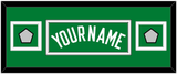 Boston Name & 2 Trophy Patches - Road Green (1972-2018) - Double Mat 4