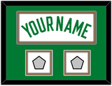 Boston Name & 2 Trophy Patches - Home White (1972-2018) - Double Mat 3