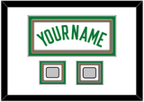 Boston Name & 2 Trophy Patches - Home White (1972-2018) - Triple Mat 1