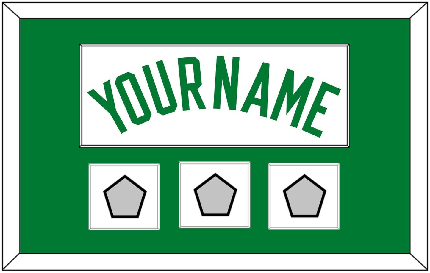 Boston Name & 3 Trophy Patches - Home White (1972-2018) - Essential Tier 1