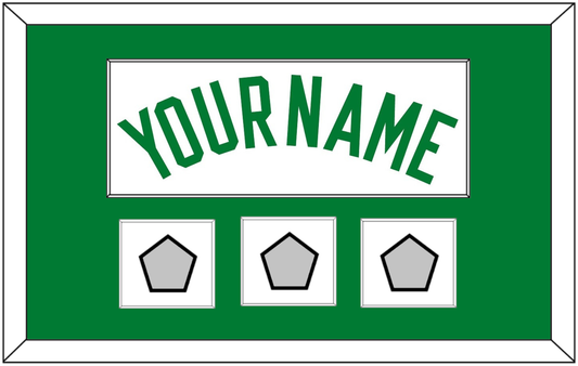 Boston Name & 3 Trophy Patches - Home White (1972-2018) - Essential Tier 1