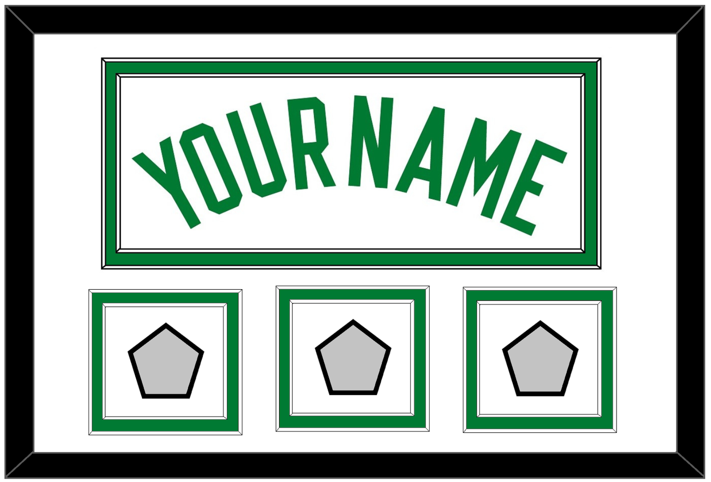 Boston Name & 3 Trophy Patches - Home White (1972-2018) - Signature Tier 1