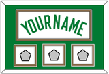 Boston Name & 3 Trophy Patches - Home White (1972-2018) - Double Mat 2