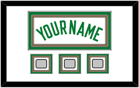 Boston Name & 3 Trophy Patches - Home White (1972-2018) - Premier Tier 1