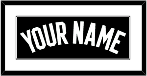 Boston Name - Black Statement - Single Mat 1