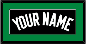 Boston Name - Black Statement - Single Mat 2