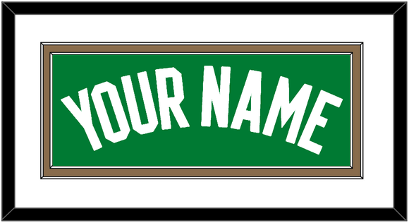 Boston Name - Green Icon - Double Mat 1