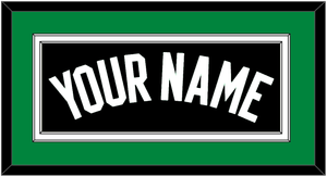 Boston Name - Black Statement - Double Mat 2