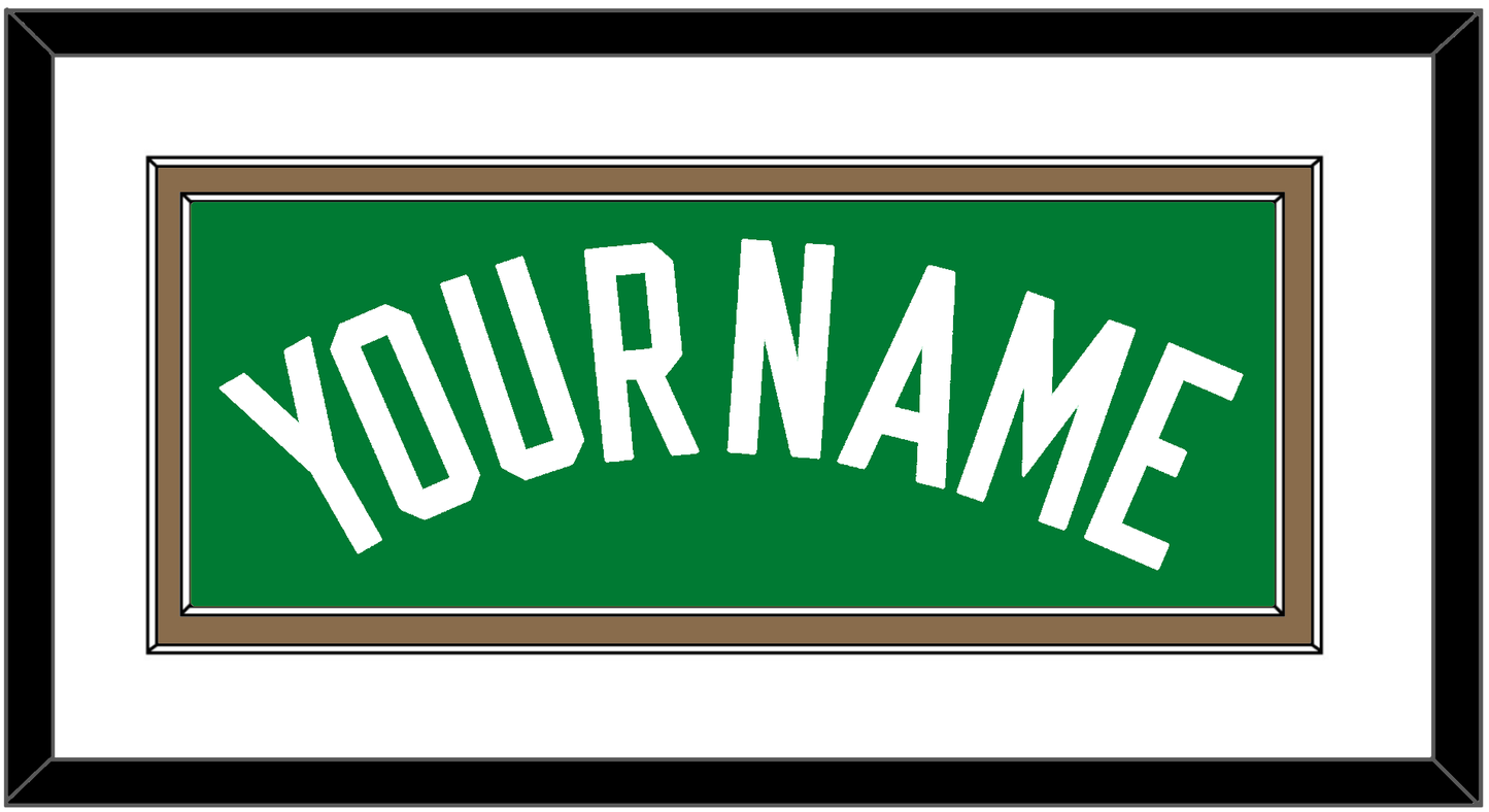 Boston Name - Road Green (1972-2018) - Signature Tier 1