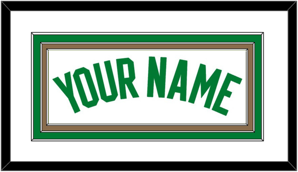 Boston Name - White Association - Triple Mat 1