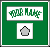 Boston Name & Champions Patch - White Association - Single Mat 1