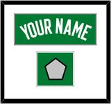 Boston Name & Trophy Patch - Green Icon - Single Mat 1