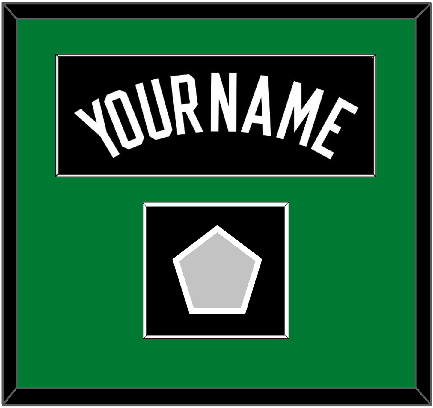 Boston Name & Champions Patch - Black Statement - Essential Tier 2