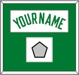 Boston Name & Trophy Patch - Home White (1972-2018) - Single Mat 1