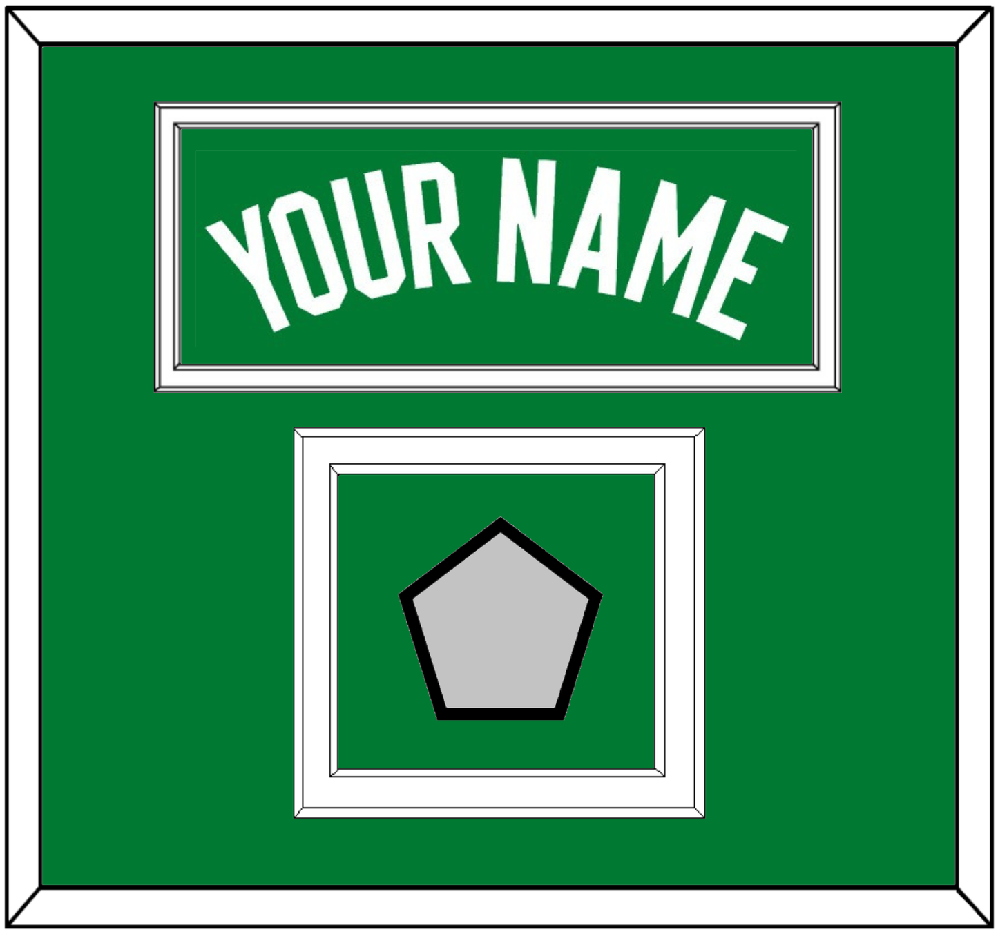 Boston Name & Trophy Patch - Green Icon - Signature Tier 2