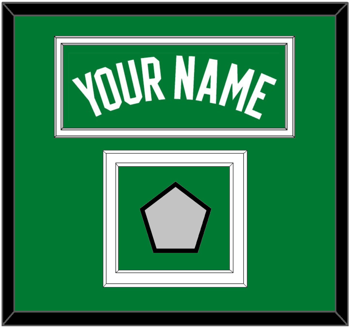 Boston Name & Trophy Patch - Road Green (1972-2018) - Signature Tier 2