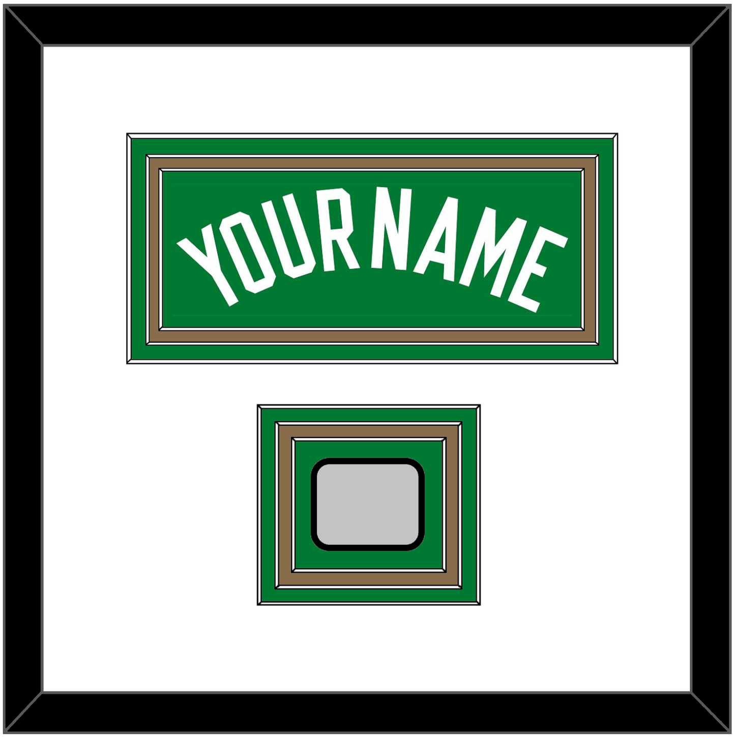 Boston Name & Trophy Patch - Road Green (1972-2018) - Premier Tier 1