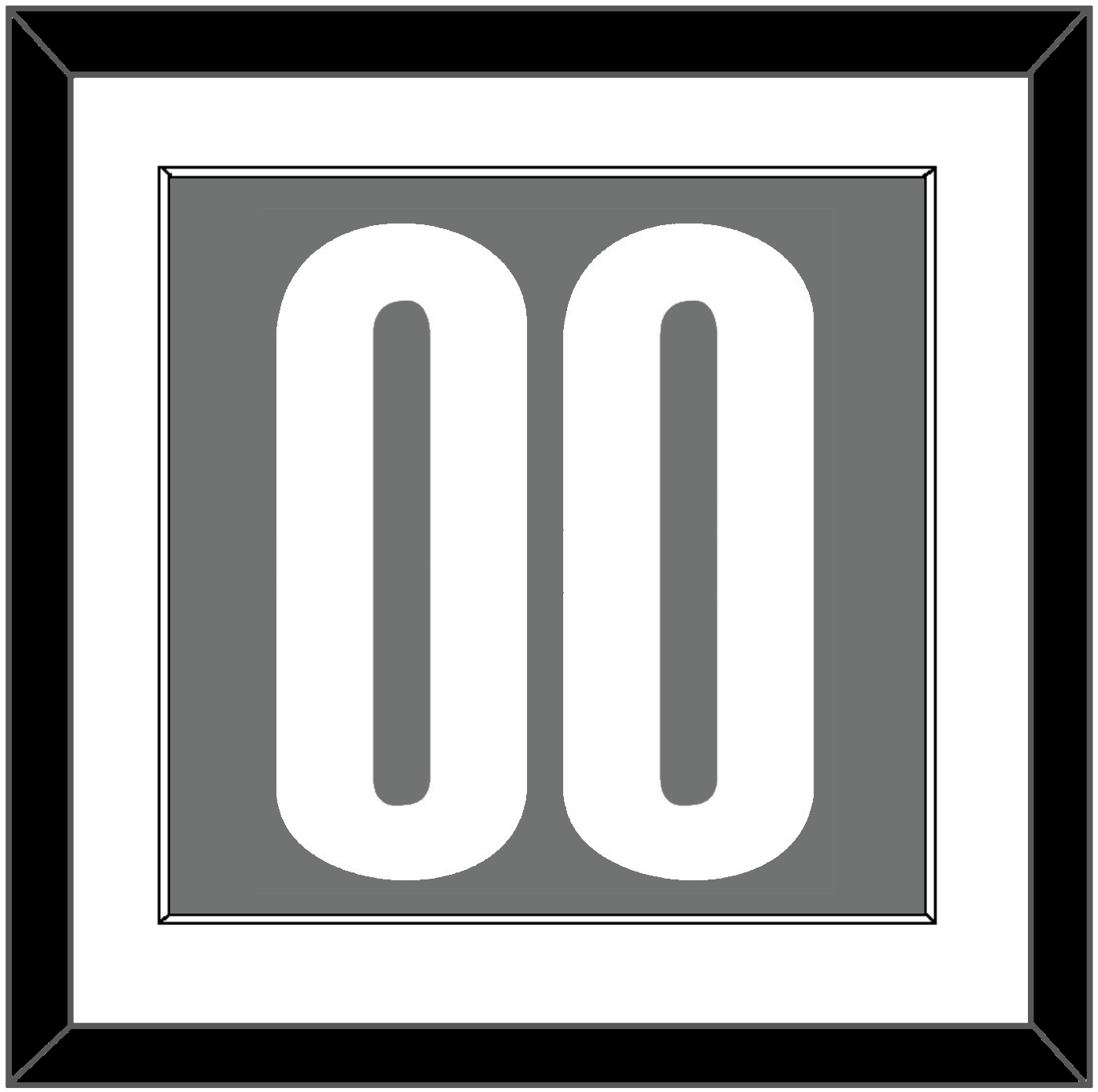 Brooklyn Number - Charcoal Statement - Essential Tier 1