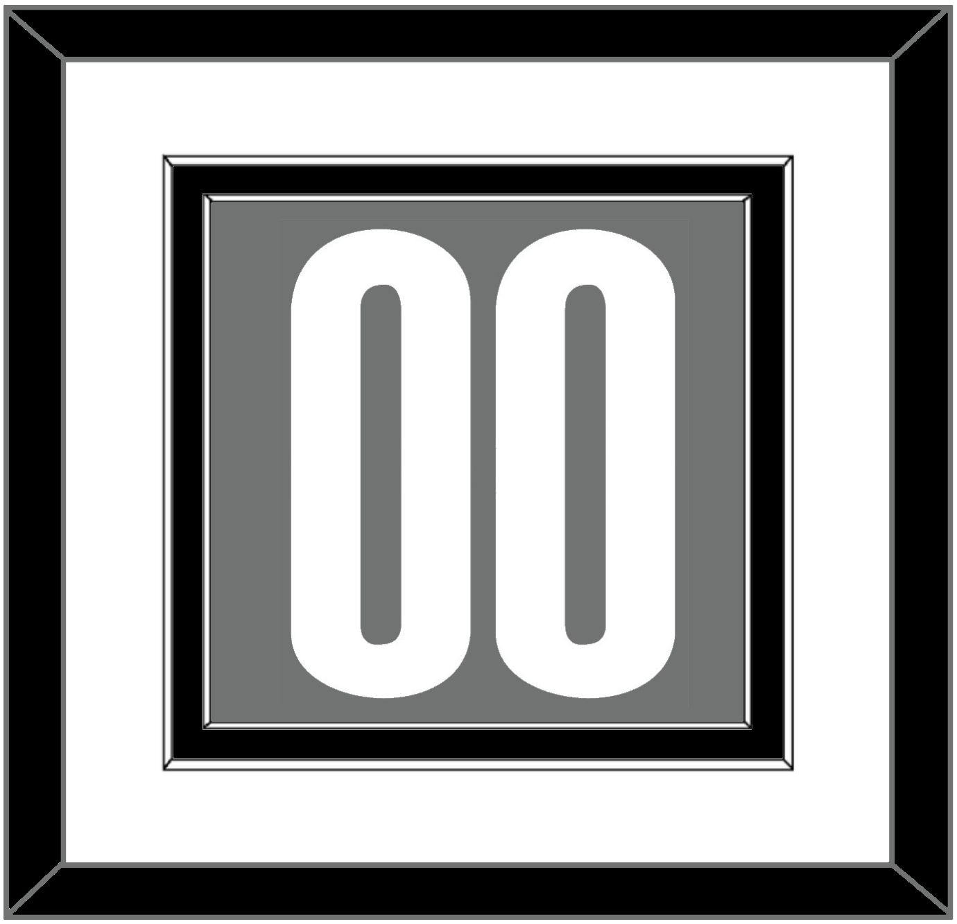 Brooklyn Number - Charcoal Statement - Signature Tier 1