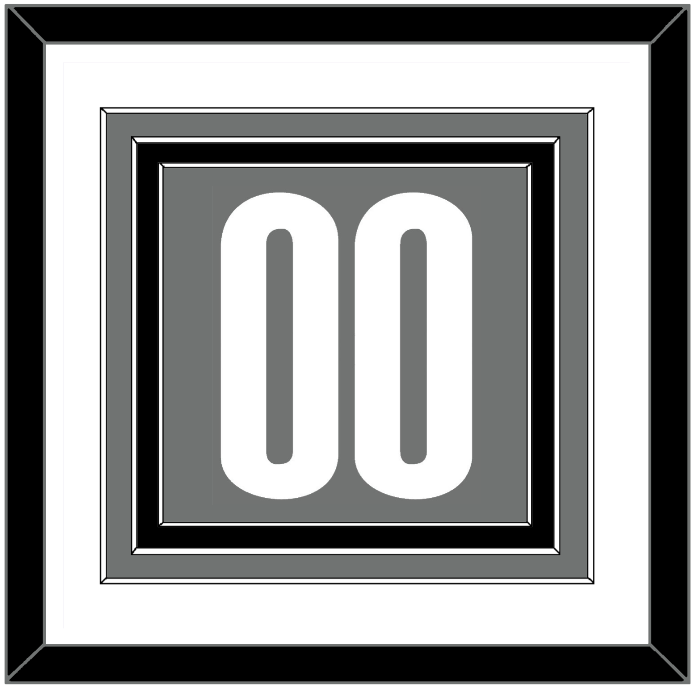 Brooklyn Number - Charcoal Statement - Premier Tier 1