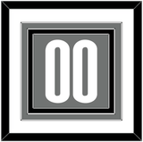 Brooklyn Number - Charcoal Statement - Triple Mat 1