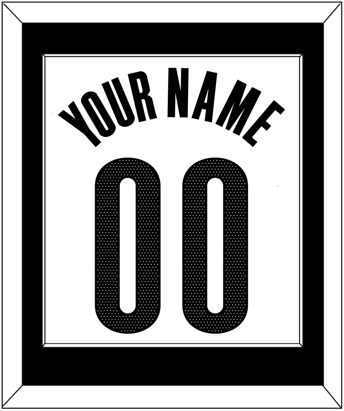 Brooklyn Name & Number - White Association - Essential Tier 1