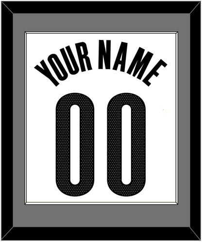 Brooklyn Name & Number - White Association - Essential Tier 2