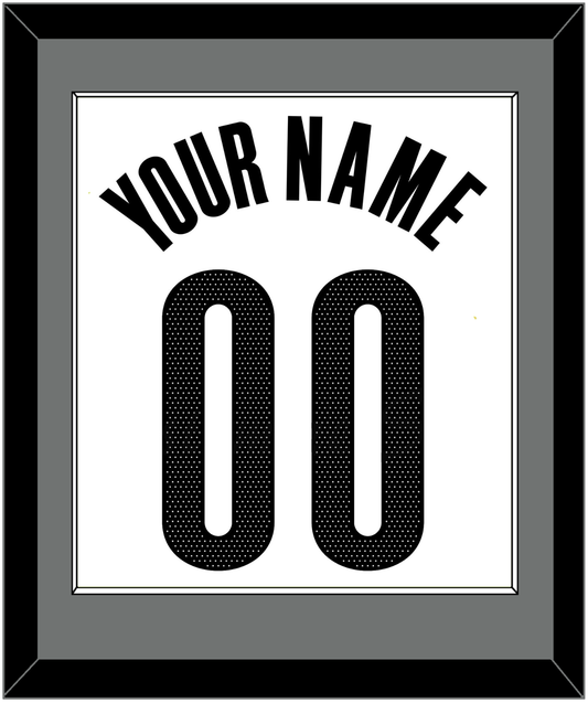 Brooklyn Name & Number - White Association - Essential Tier 2
