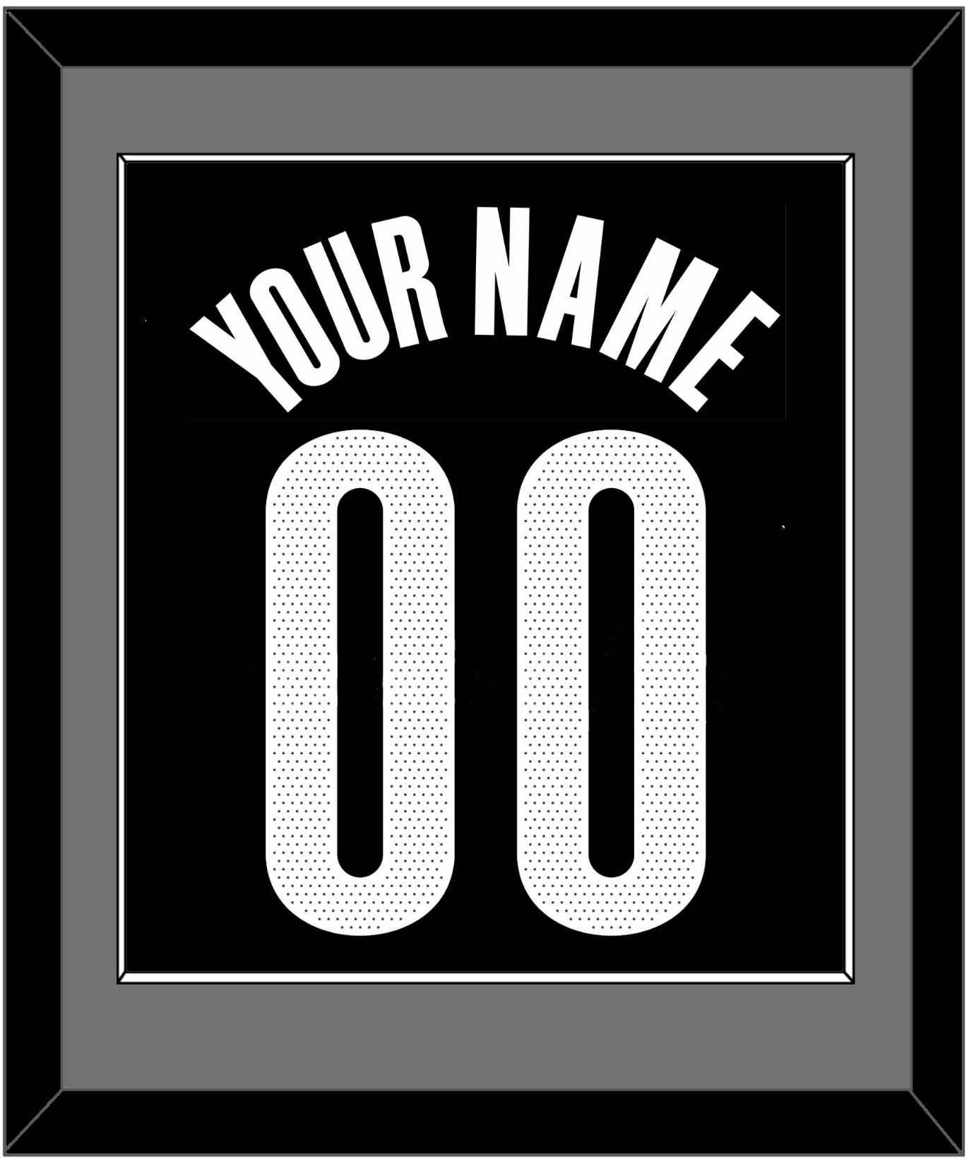 Brooklyn Name & Number - Black Icon - Essential Tier 2