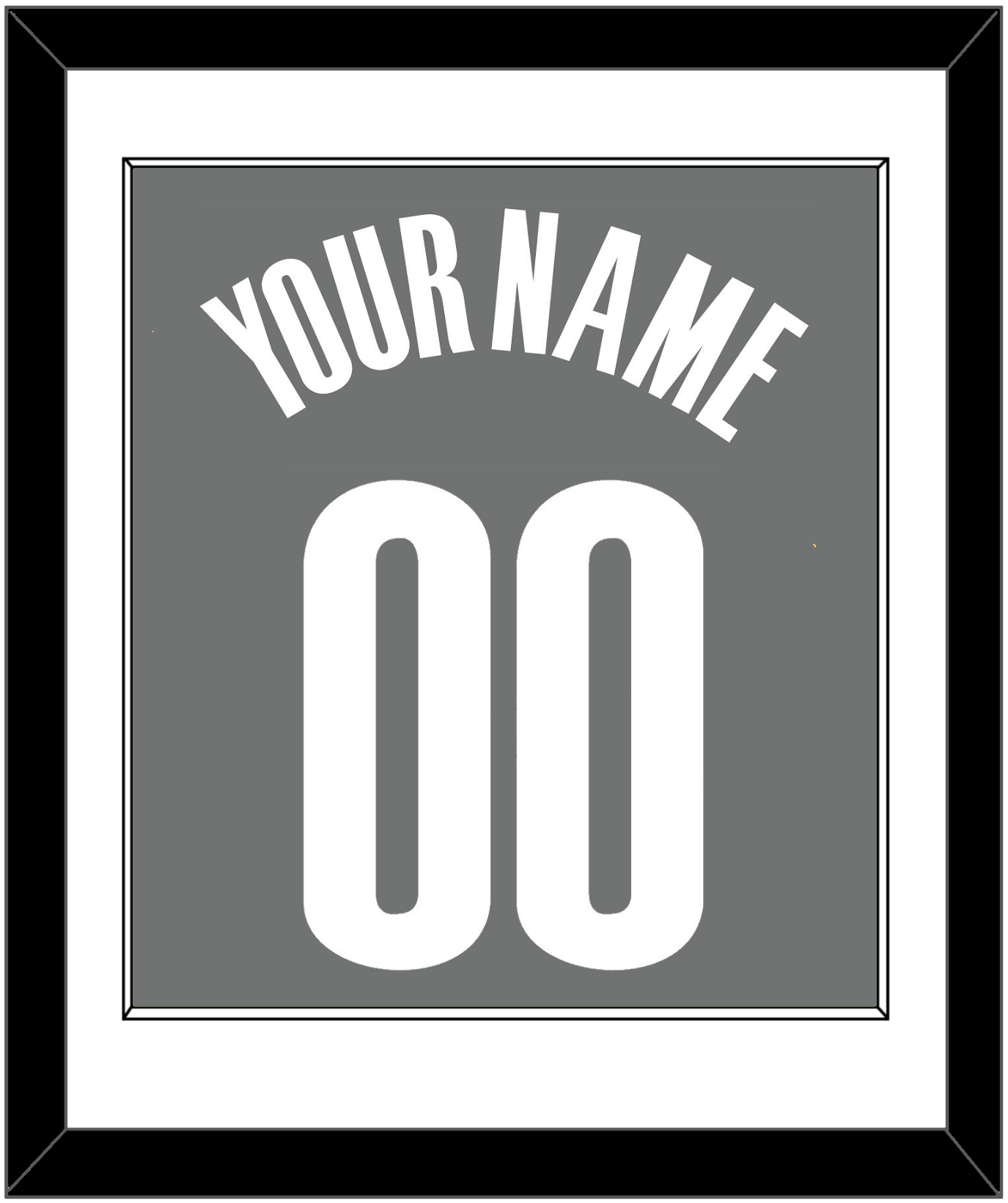 Brooklyn Name & Number - Charcoal Statement - Essential Tier 1