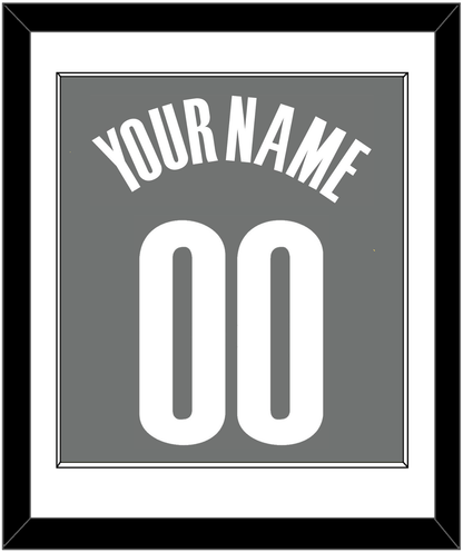 Brooklyn Name & Number - Charcoal Statement - Essential Tier 1