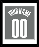 Brooklyn Name & Number - Charcoal Statement - Single Mat 1