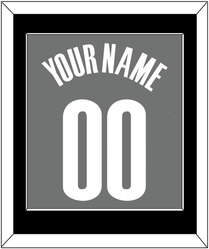 Brooklyn Name & Number - Charcoal Statement - Essential Tier 2