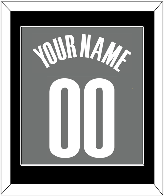 Brooklyn Name & Number - Charcoal Statement - Essential Tier 2