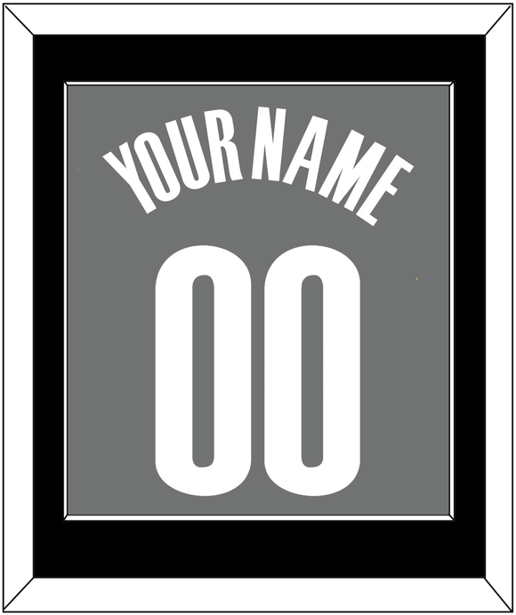 Brooklyn Name & Number - Charcoal Statement - Single Mat 2