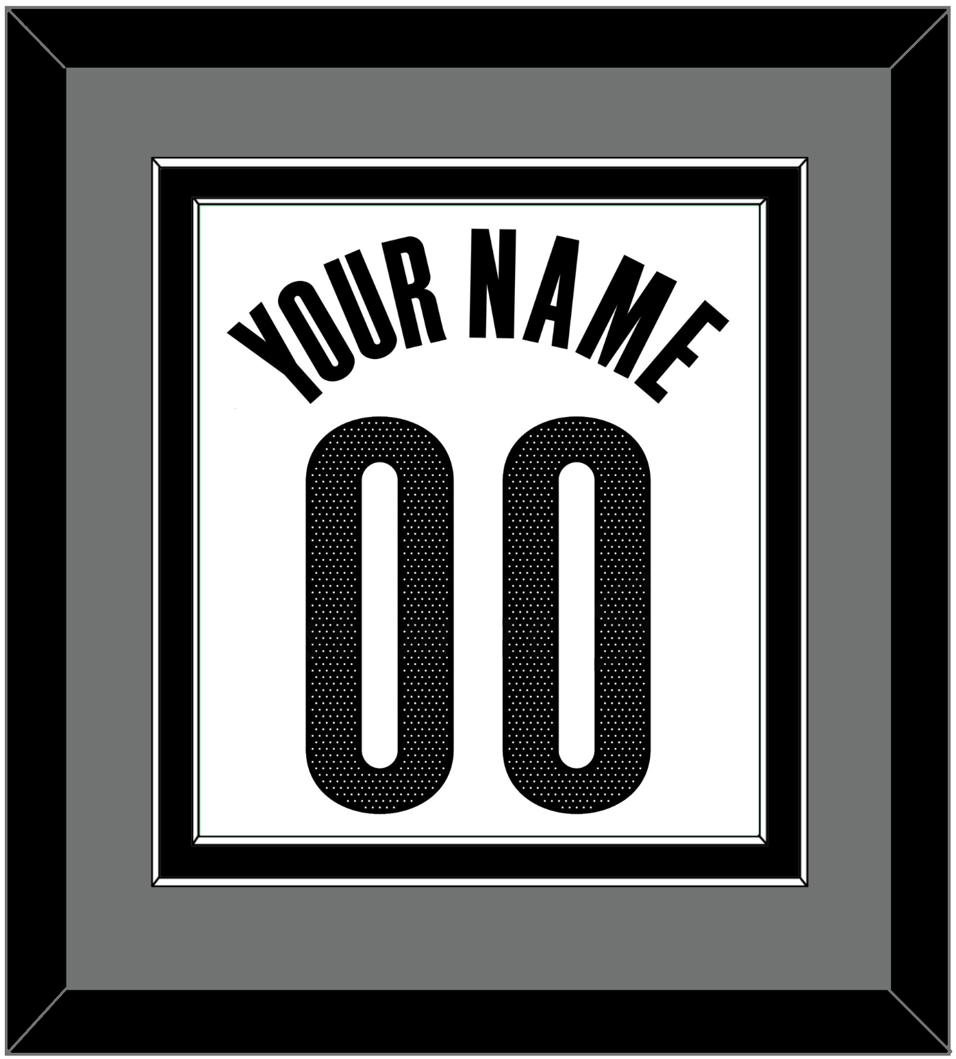 Brooklyn Name & Number - White Association - Signature Tier 2