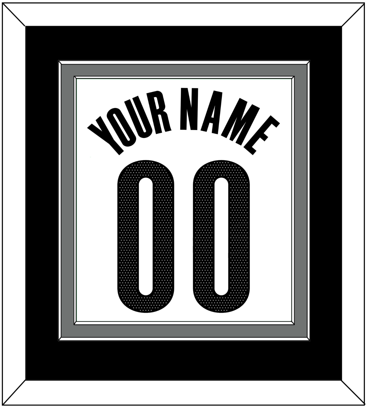 Brooklyn Name & Number - White Association - Signature Tier 3