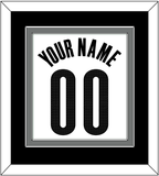 Brooklyn Name & Number - White Association - Double Mat 3