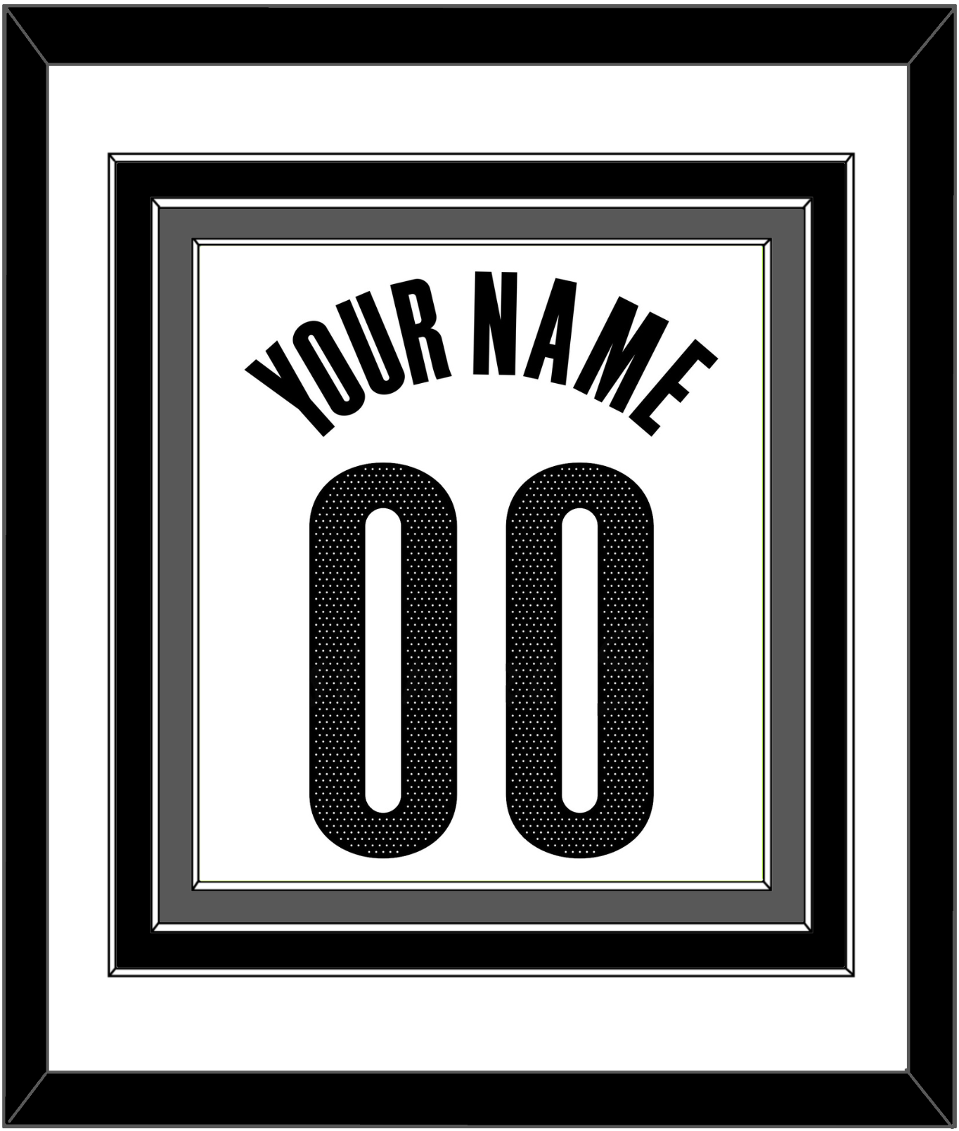 Brooklyn Name & Number - White Association - Premier Tier 1